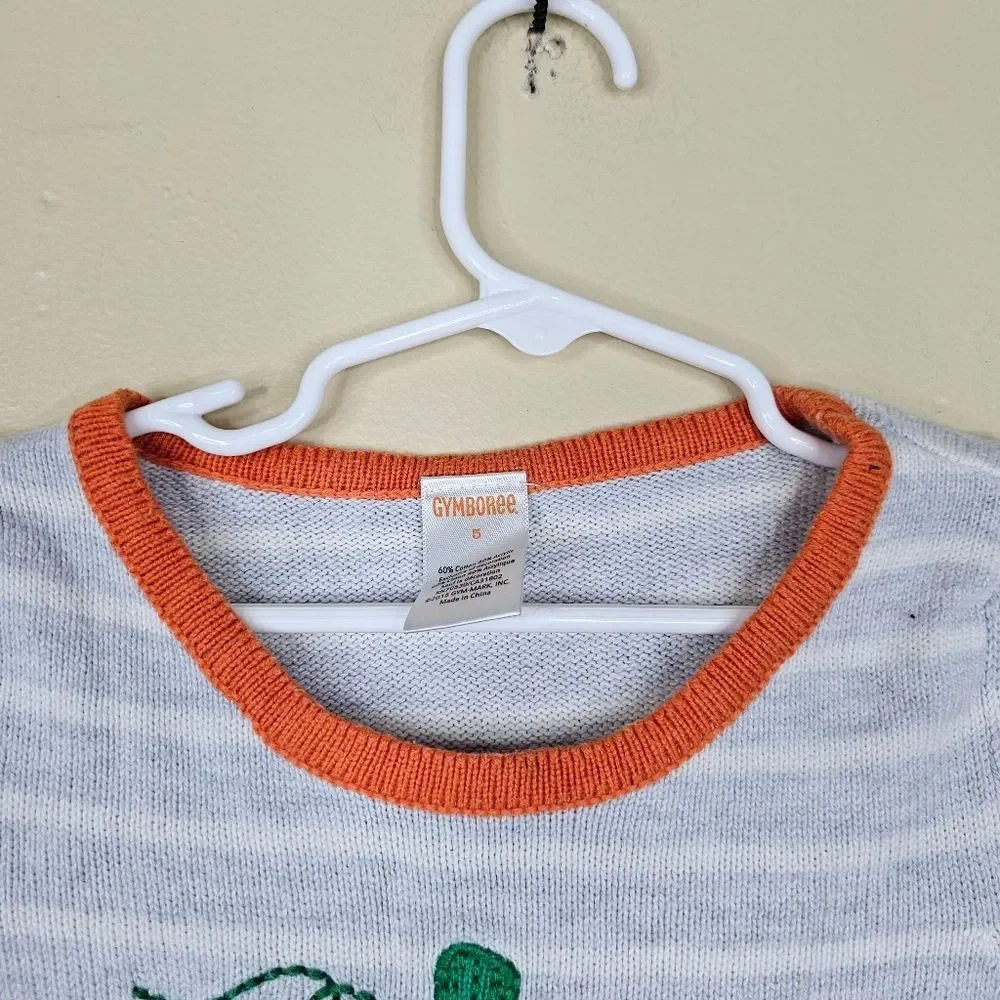 Gymboree Kids Pumpkin Knit Sweater Dress size 5